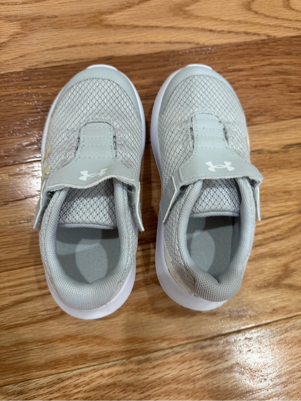 Under Armour Kids Light Gray Slip-On Sneakers